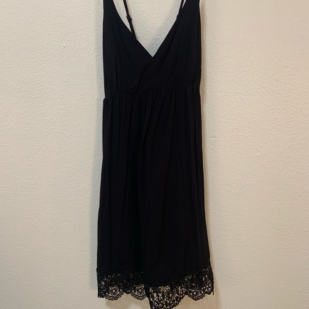 Black mini dress